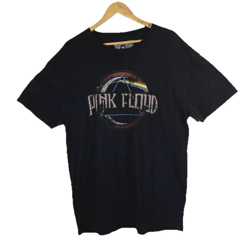 Pink Floyd Dark Side Of The Moon T-Shirt 2013 Black Band Tee Size XL Converse